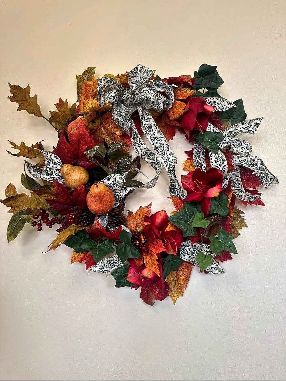 Autumn Floral Harvest Wreath